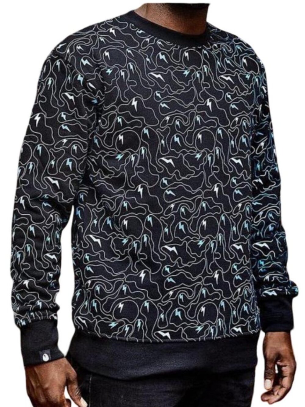 RARE, NEW Dirtybird "Ghost Camo" Crewneck Sweatshirt, Size XS